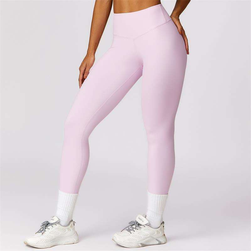 Women Short Sleeve T-Shirt Top High Waist Leggings Pants For Sports Yoga