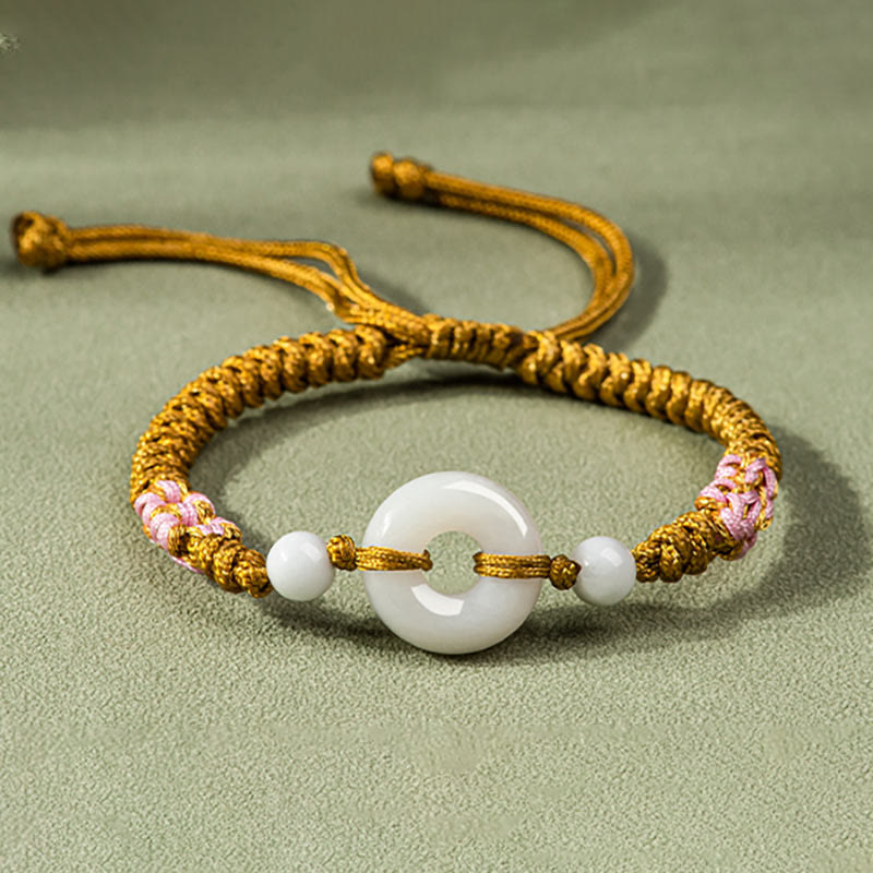 Jade Luck Abundance Red String Bracelet