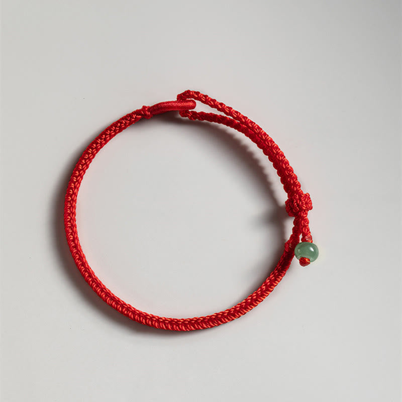 Red String Jade Connection Bracelet