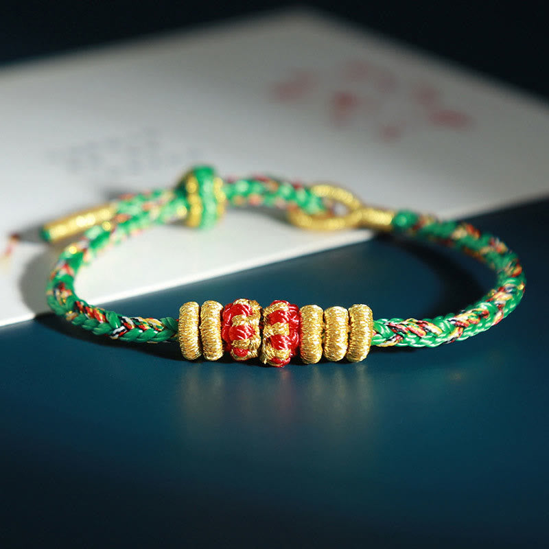 Chinese Zodiac Colorful Strings Luck Bracelet