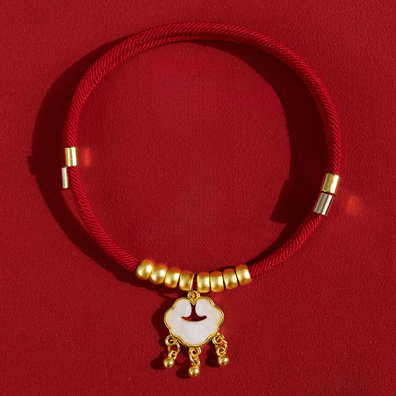Red String Bead Protection Adjustable Cats Small Dogs Pet Collar