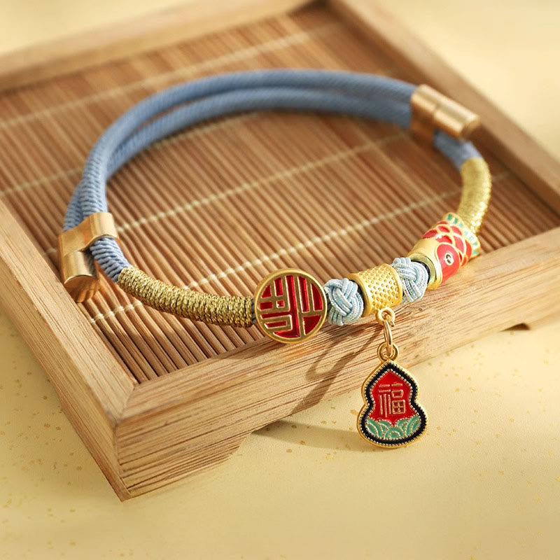 Metal Pendant Red String Peace Joy Blessing Protection Adjustable Cats Small Dogs Pet Collar