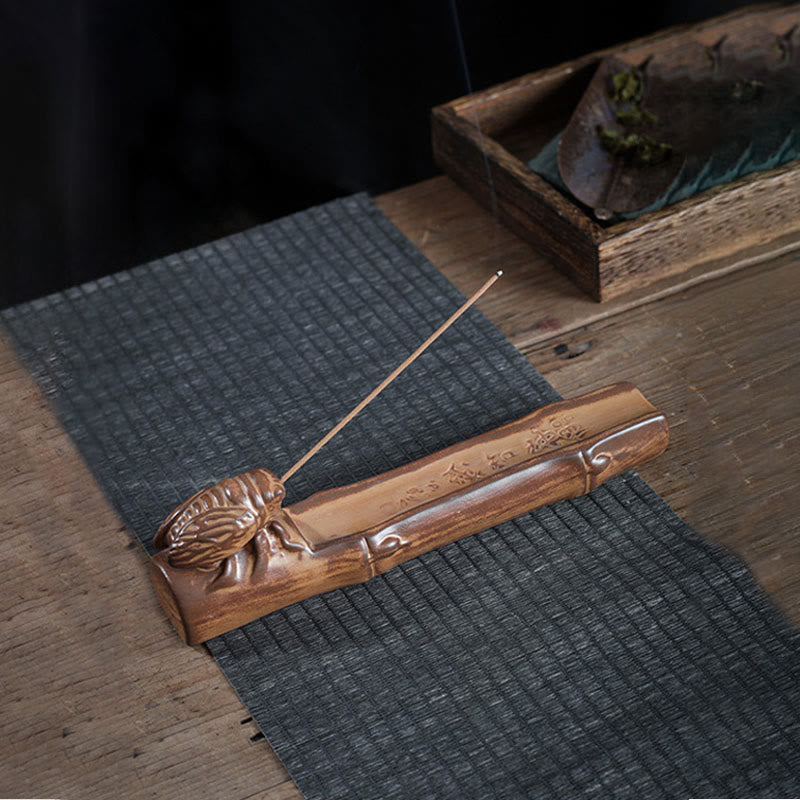 Small Boat Cicada Home Decoration Incense Burner