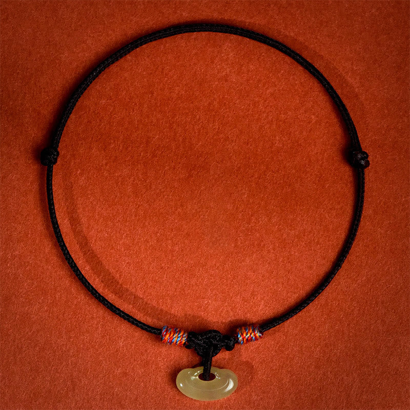 Red String Plaited Jade Protection Adjustable Cats Dogs Pet Collar