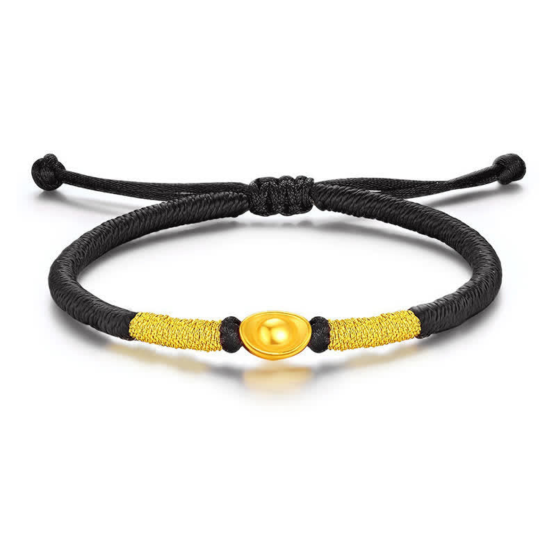 Yuanbao Red String Braided Luck Bracelet