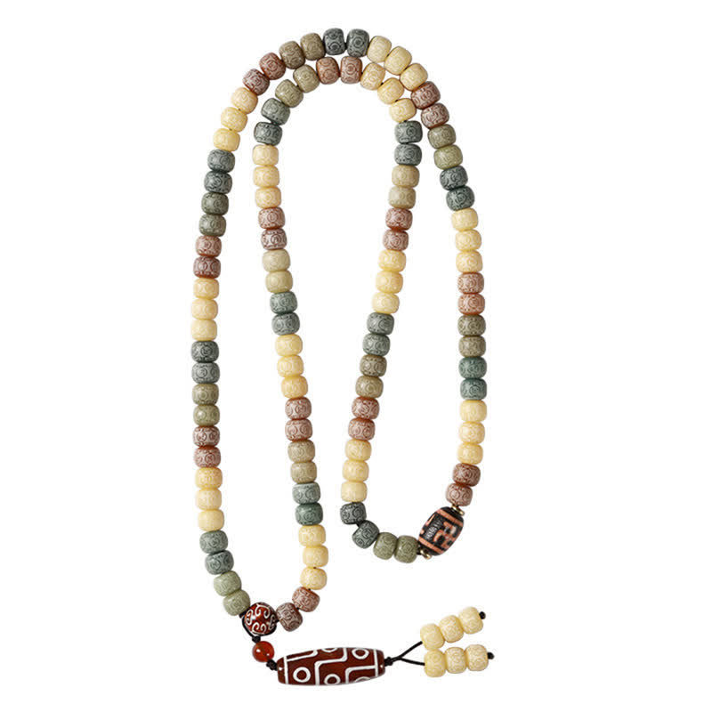 Bodhi Seed Hand-Woven Peace Vintage 108 Bead Mala