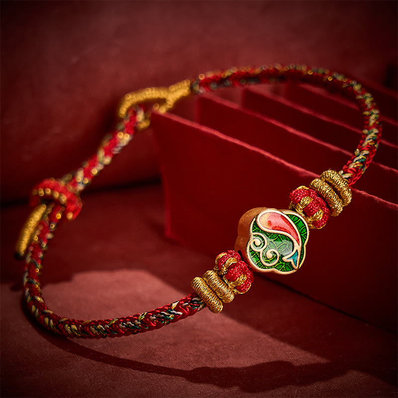 Hand-Woven String Koi Fish Success Rope Bracelet