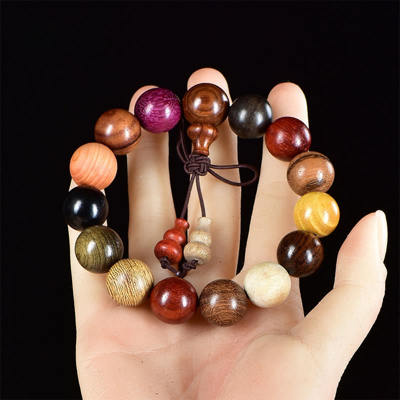 108 Beads Wenge Wood Mala Blessing Meditation Bracelet