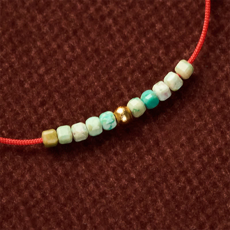 Hand-Woven Ultra-fine Turquoise Beads Luck Rope Bracelet