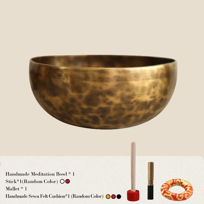 Tibetan Sound Bowl Handcrafted for and Meditation Positive Energy Singing Bowl Set