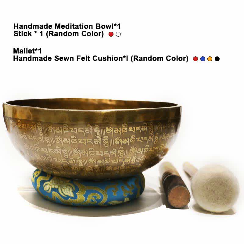 Sutra Singing Bowl Handcrafted for and Meditation Positive Energy Sound Bowl Set