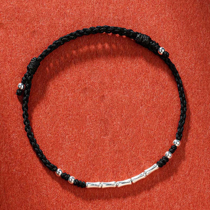 Tibet Handmade Multicolored Bamboo Protection Braided String Bracelet