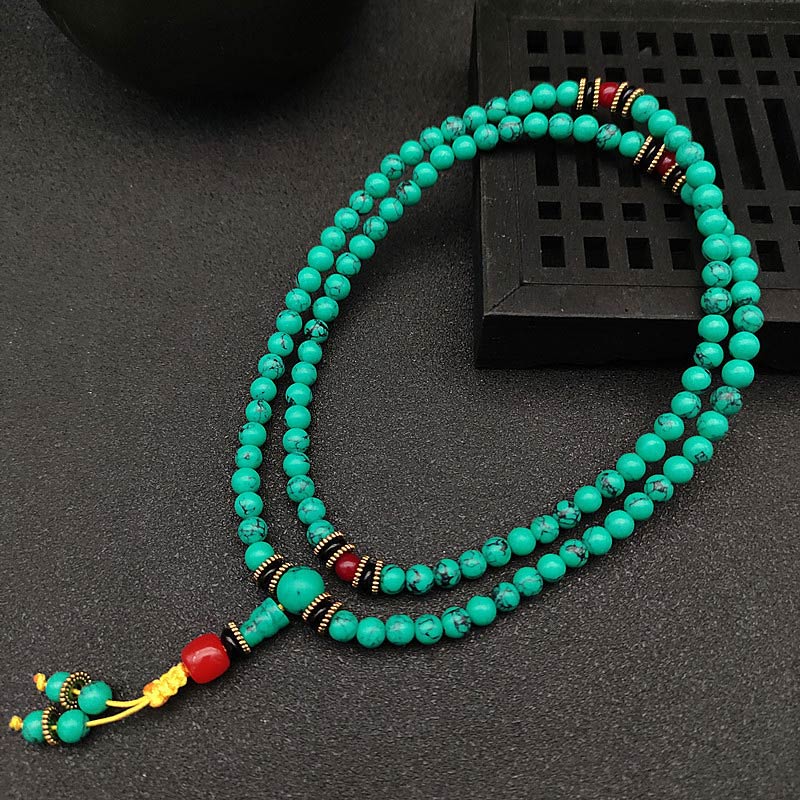 Tibetan Turquoise Mala Bracelet