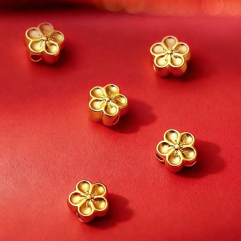 Adjustable Red String Gold Flower Protection Bracelet