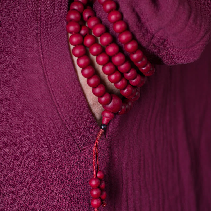 108 Mala Beads Natural Abelia Biflora Wood Protection Bracelet