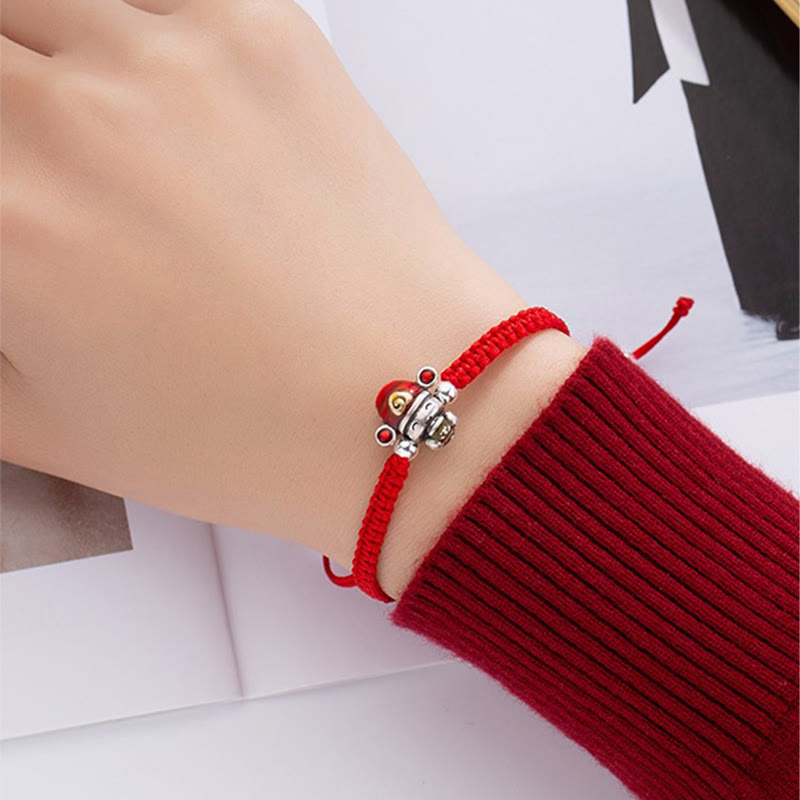 God of Wealth Handmade Thread Luck Strength Braid Bracelet