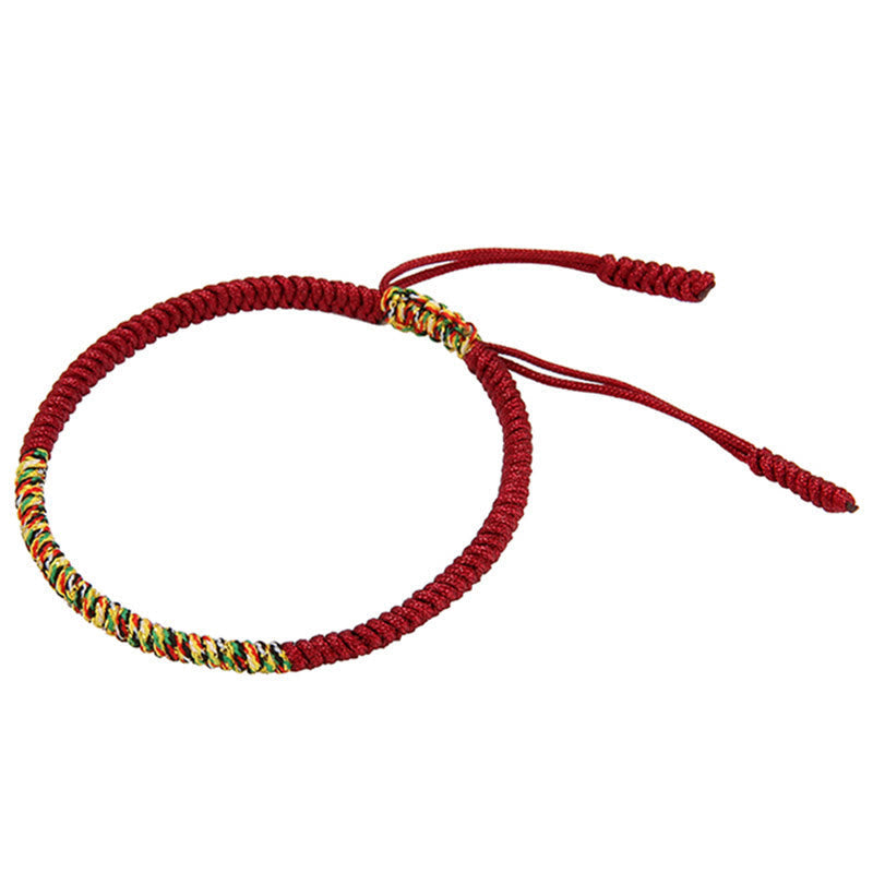 Tibetan Handmade Multicolor King Kong Knot Luck Strength Braided Bracelet