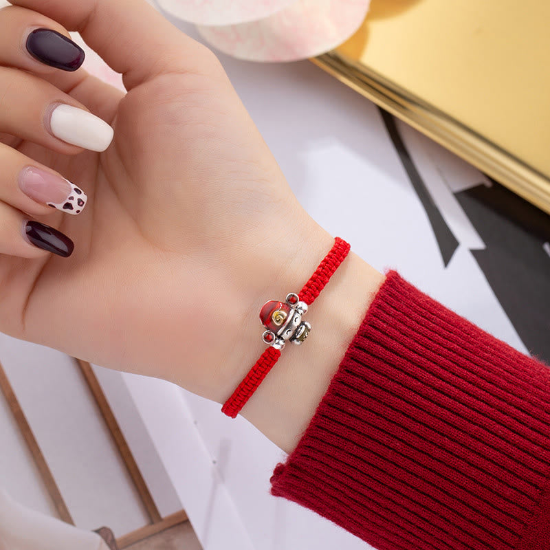 God of Wealth Handmade Thread Luck Strength Braid Bracelet
