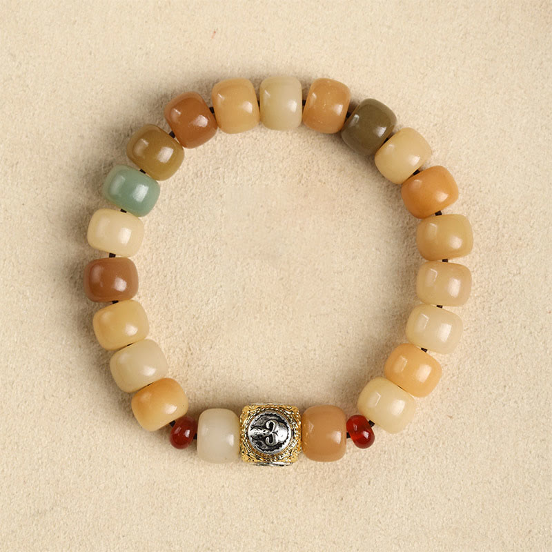 Natural Bodhi Seed The Lord of the Corpse Forest Om Mani Padme Hum Wisdom Bracelet