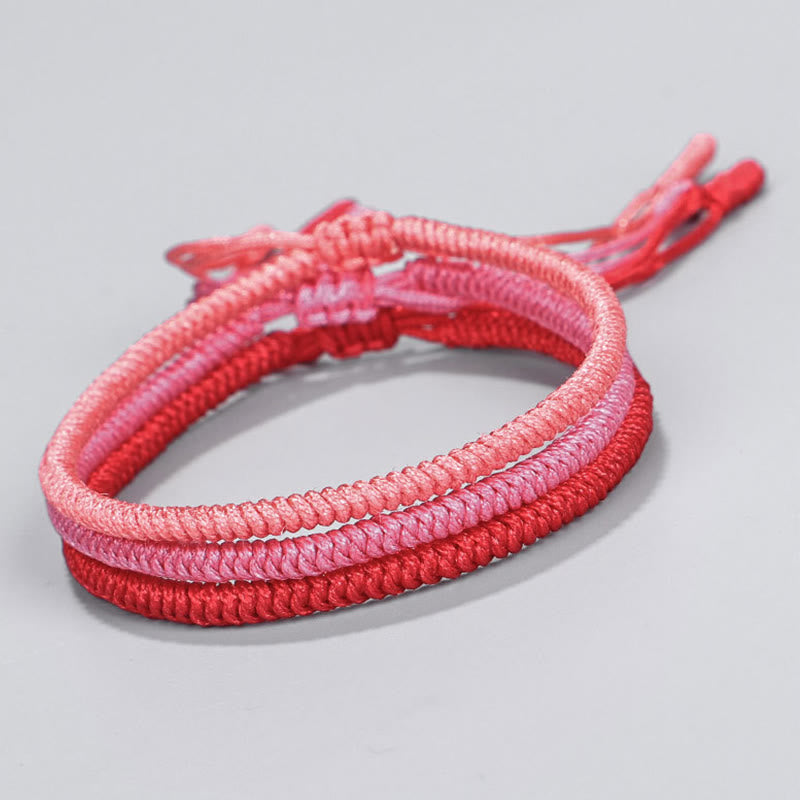 Tibetan 3Pcs King Kong Knot Protection Braided Bracelet