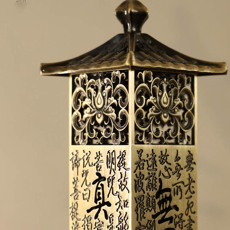 Heart Sutra Alloy Incense Holder Home Decoration Incense Burner