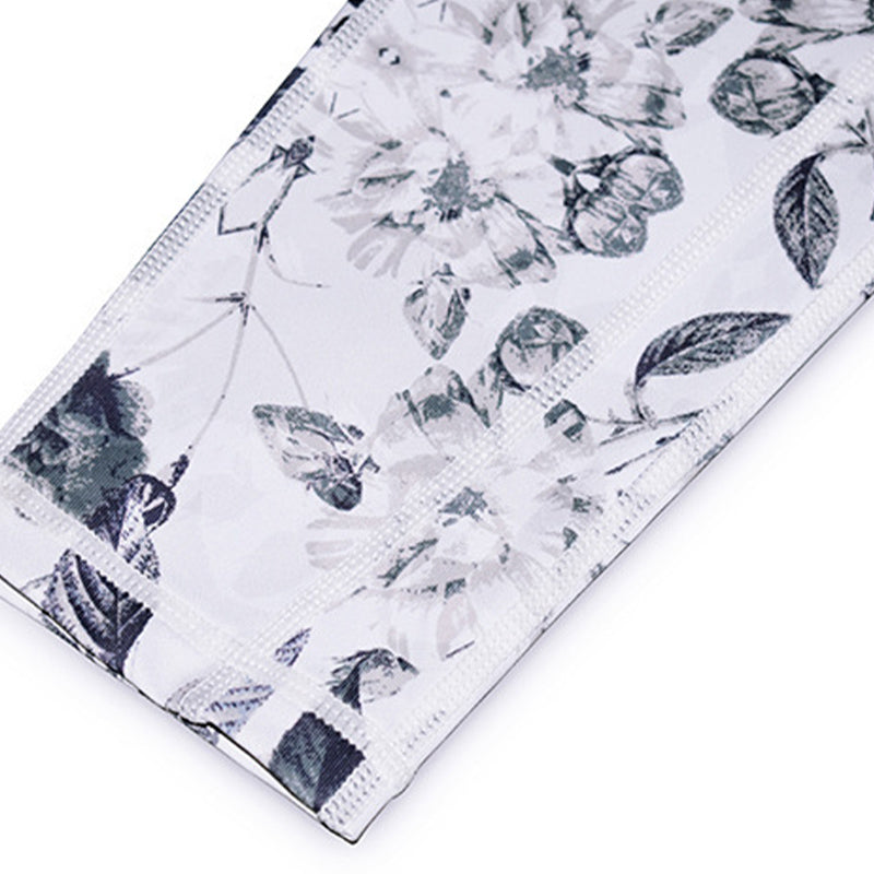 Flowers Leaves Print Pants Sports Fitness Yoga Leggings Women's Yoga Pants