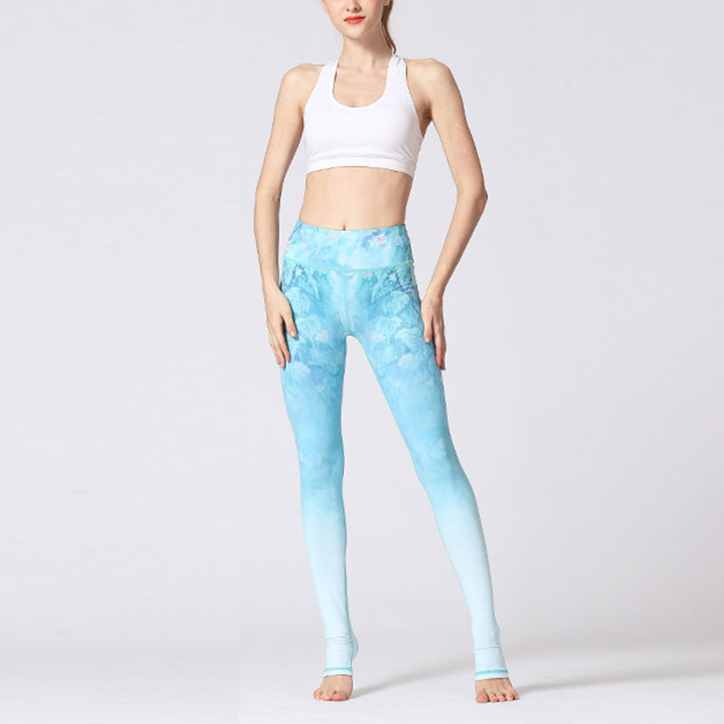 Lotus Flower Floral Print Design Pants Sports Fitness Yoga Leggings Women's Yoga Pants