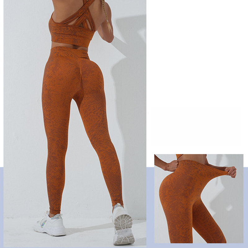 Seamless Fitness Crop Tank Top High Waist Leggings Pants Sports Gym Yoga Outfits