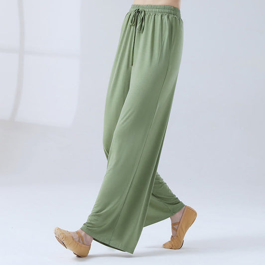 Loose Modal Drawstring Wide Leg Pants For Yoga Dance