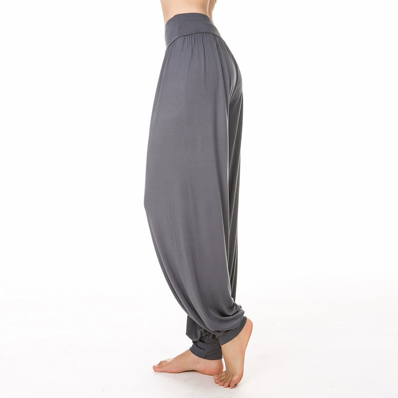 Solid Color Yoga Dance Long Harem Pants