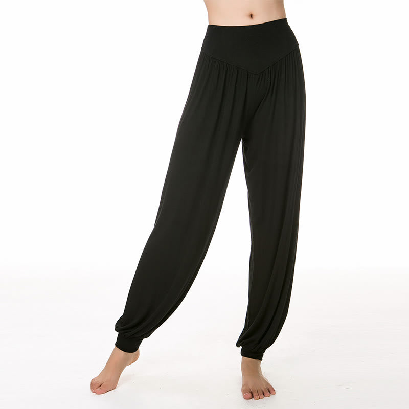 Solid Color Yoga Dance Long Harem Pants