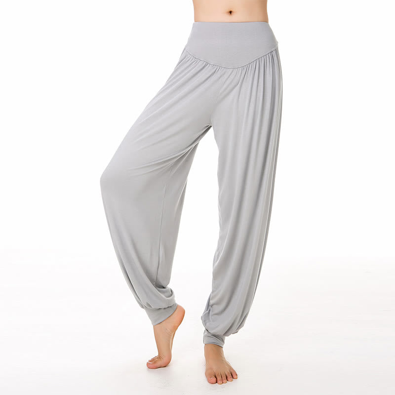 Solid Color Yoga Dance Long Harem Pants