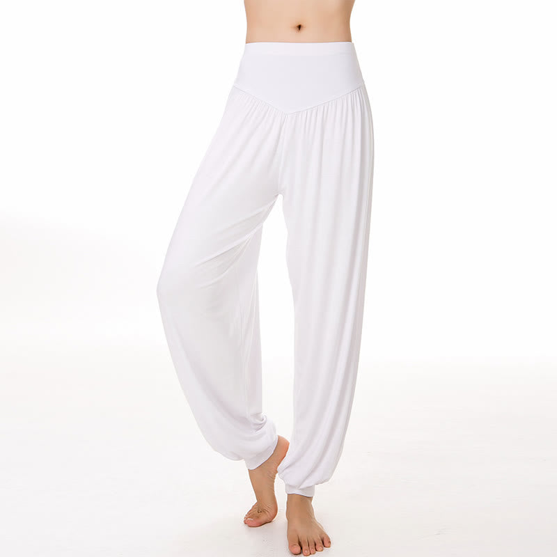 Solid Color Yoga Dance Long Harem Pants