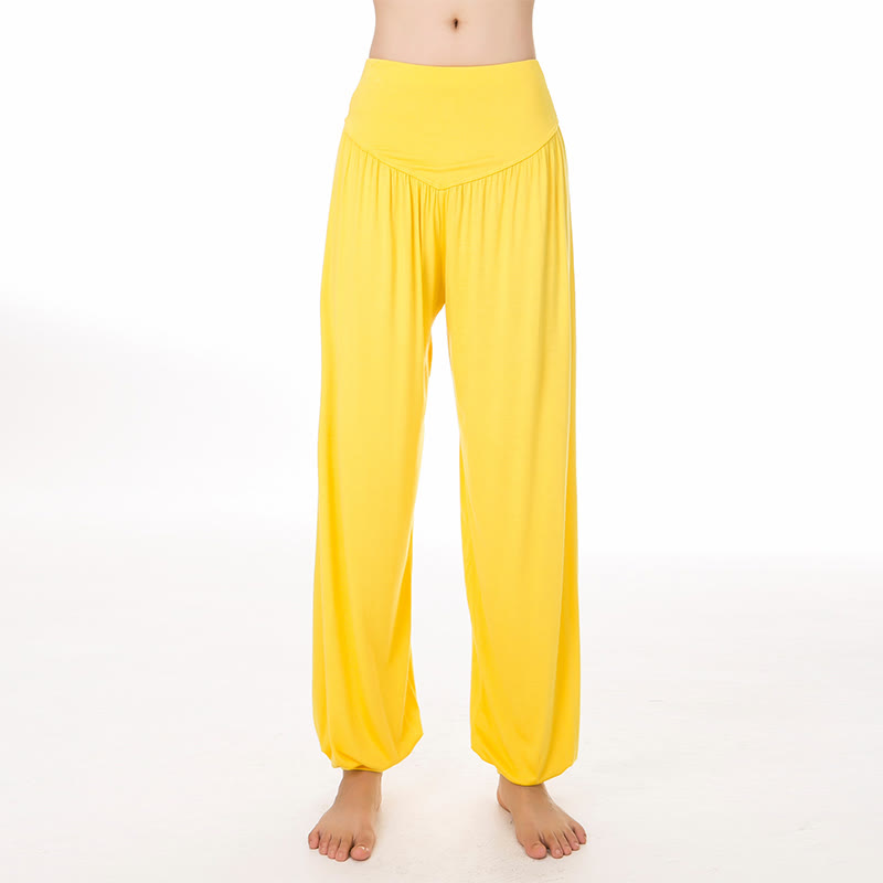 Solid Color Yoga Dance Long Harem Pants