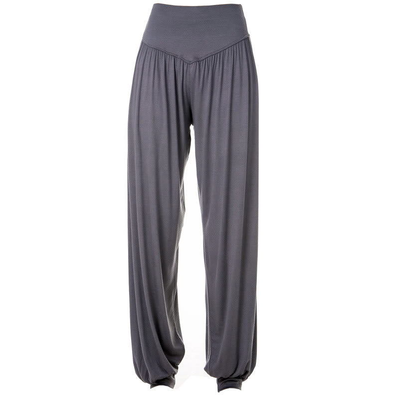 Solid Color Yoga Dance Long Harem Pants