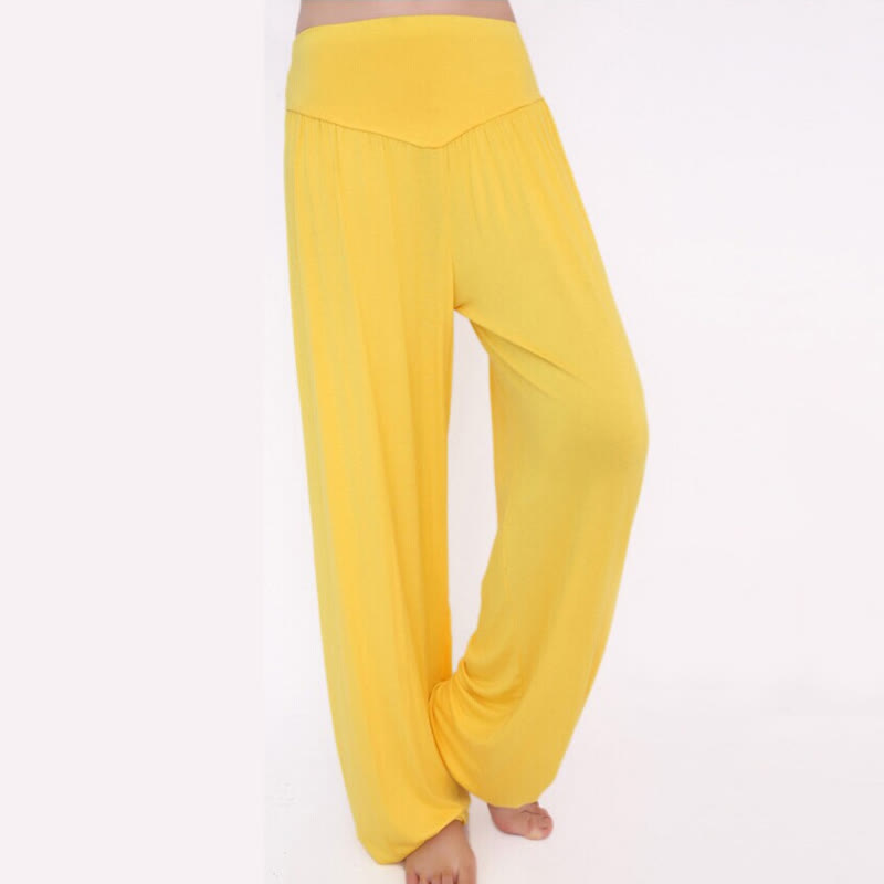 Solid Color Yoga Dance Long Harem Pants