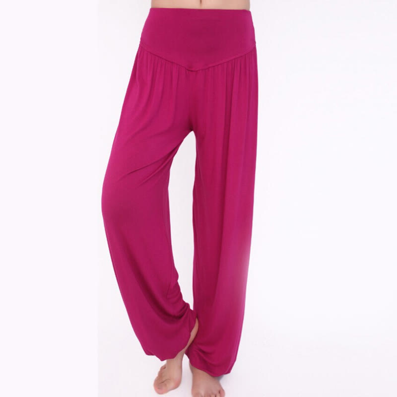 Solid Color Yoga Dance Long Harem Pants