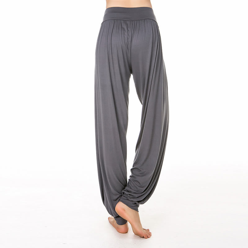 Solid Color Yoga Dance Long Harem Pants