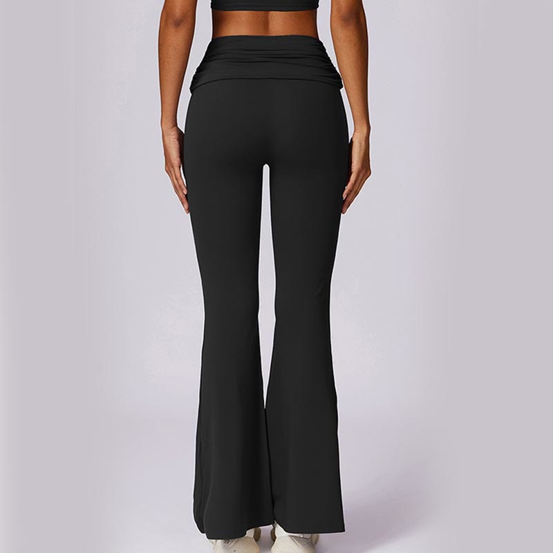 Sleeveless Backless Strap Tank Top Bra Flared Pants Sports Fitness Yoga