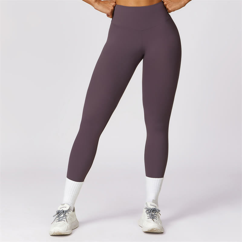 Women Short Sleeve T-Shirt Top High Waist Leggings Pants For Sports Yoga