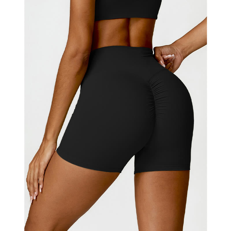Gym Sports Yoga Backless Bra Crop Tank Top Shorts