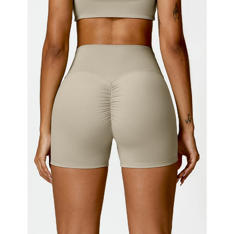 Gym Sports Yoga Backless Bra Crop Tank Top Shorts