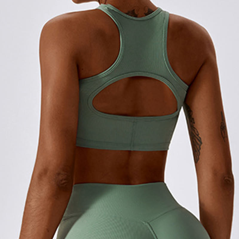 Sleeveless Crop Tank Top Flared Pants Sports Fitness Yoga
