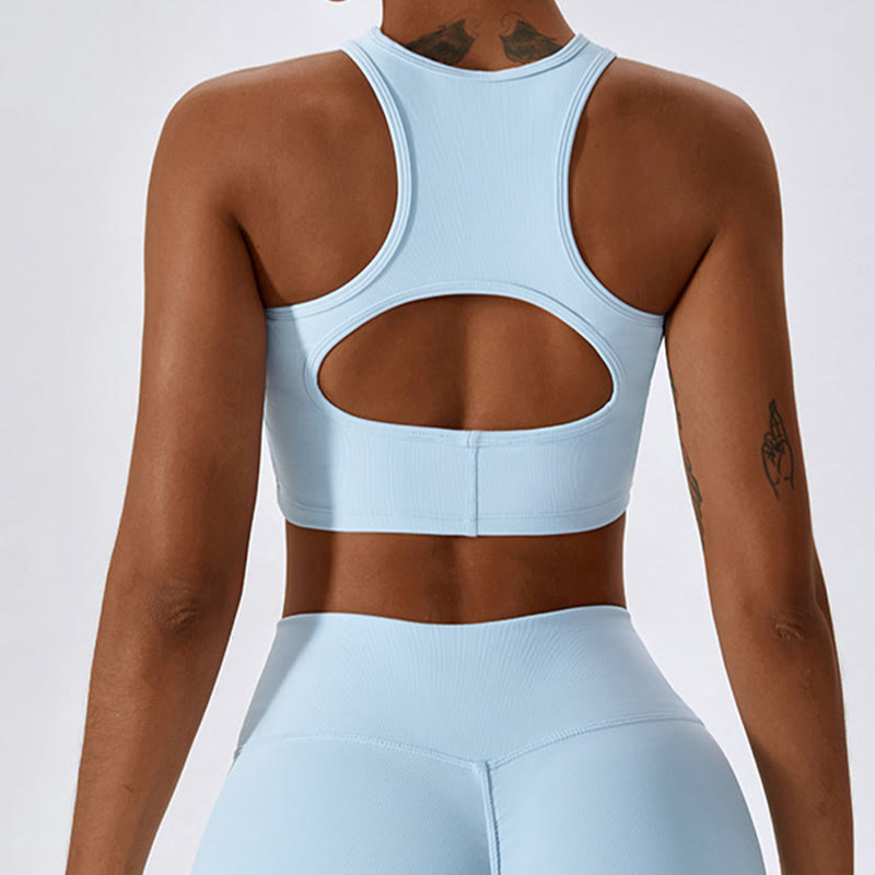 Sleeveless Crop Tank Top Flared Pants Sports Fitness Yoga