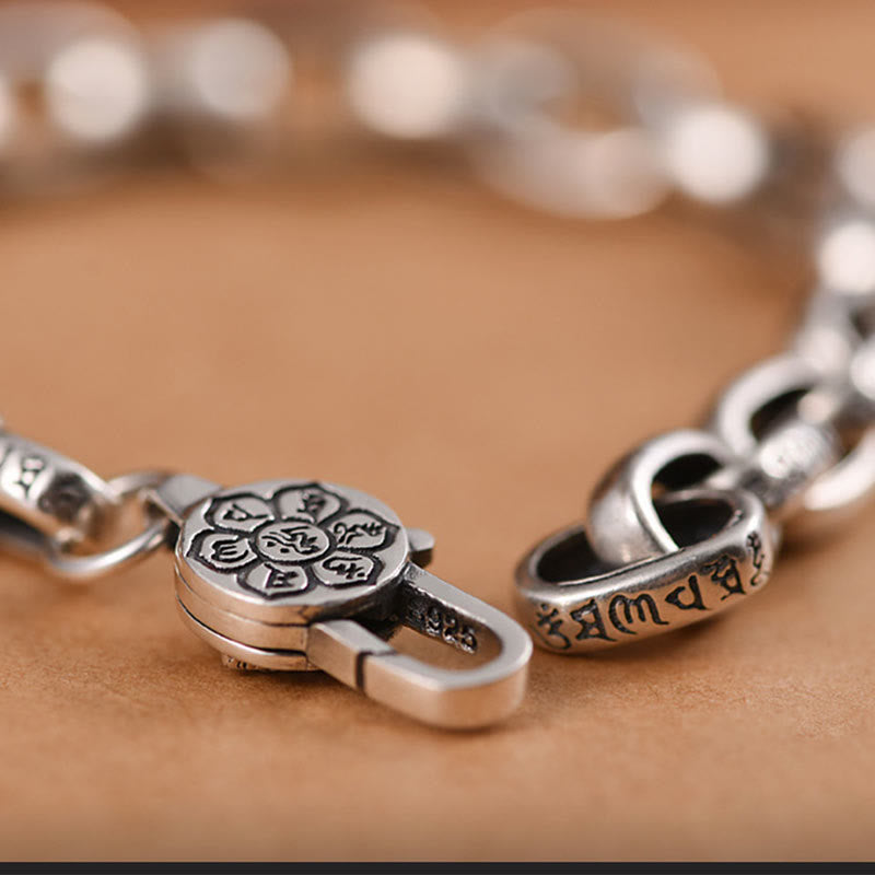 925 Sterling Silver Six True Words Wisdom Calm Bracelet