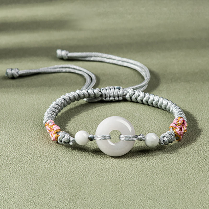 Jade Luck Abundance Red String Bracelet