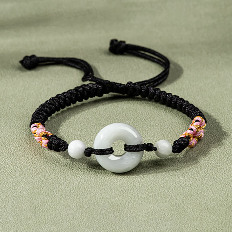 Jade Luck Abundance Red String Bracelet