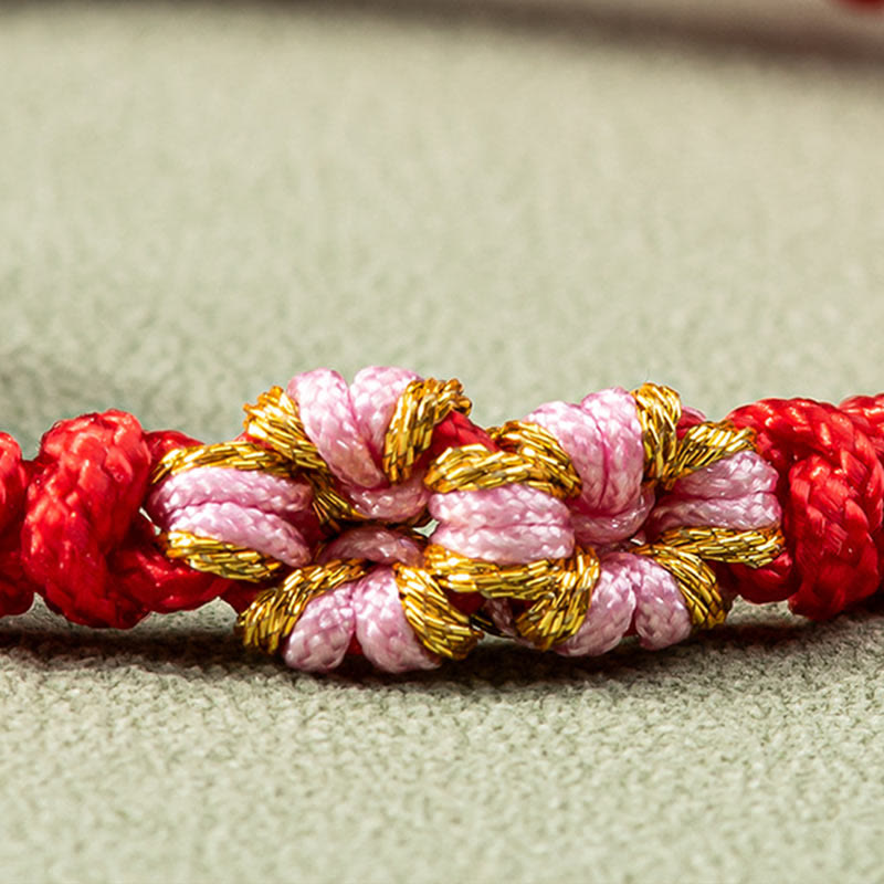 Jade Luck Abundance Red String Bracelet