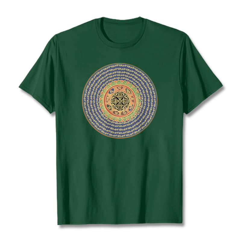 108 Om Mani Padme Hum Mantra Sanskrit Tee T-shirt
