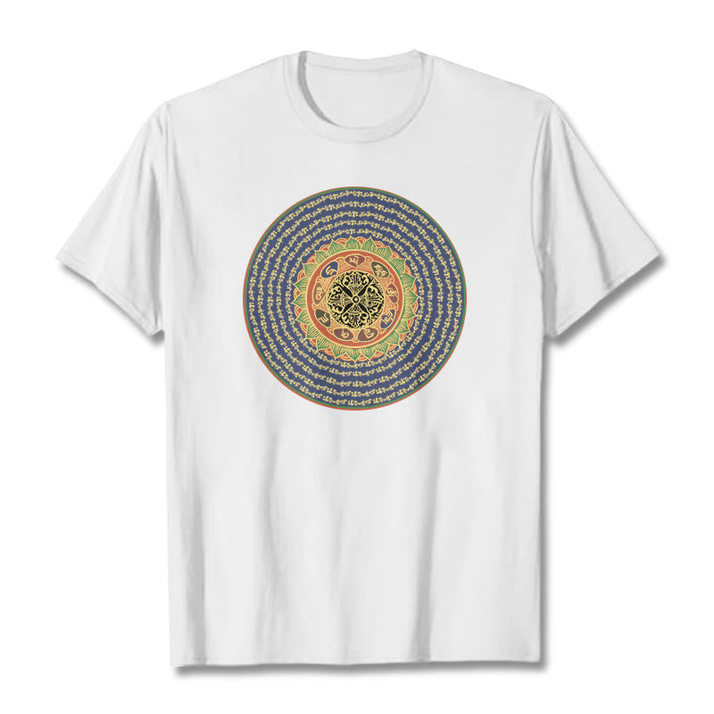 108 Om Mani Padme Hum Mantra Sanskrit Tee T-shirt